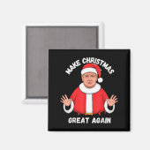 Maak Kerstmis weer geweldig Grappige Kerstman Trum Magneet (Voorkant / Achterkant)