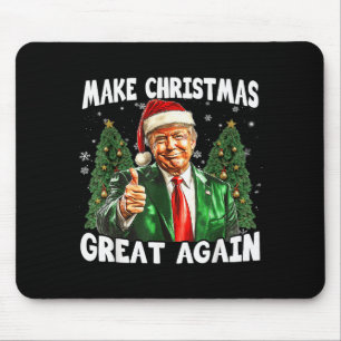 Maak Kerstmis weer geweldig Grappige Kerstman Trum Muismat