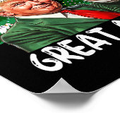 Maak Kerstmis weer geweldig Grappige Kerstman Trum Poster (Hoek)