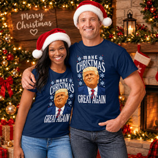 Maak Kerstmis weer geweldig – Grappige Trump Kerst T-shirt