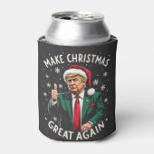 Maak Kerstmis weer geweldig Kerstmiskleding Trump Blikjeskoeler (Blikje Voorkant)
