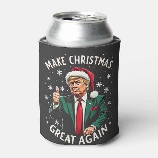 Maak Kerstmis weer geweldig Kerstmiskleding Trump Blikjeskoeler (Blikje Voorkant)