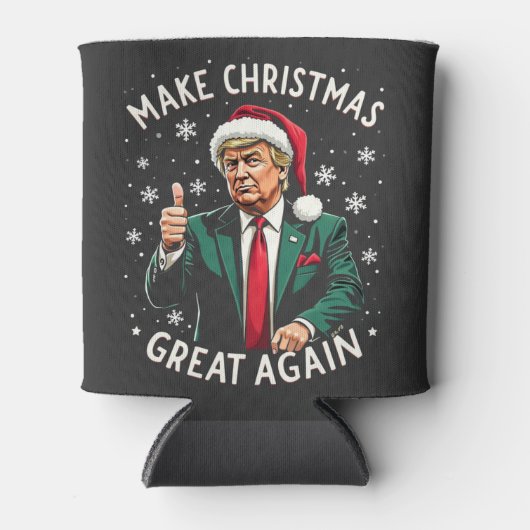 Maak Kerstmis weer geweldig Kerstmiskleding Trump Blikjeskoeler (Voorkant)