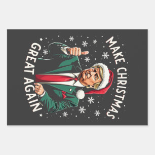 Maak Kerstmis weer geweldig, lelijke kersttrui Tru Inpakpapier Vel