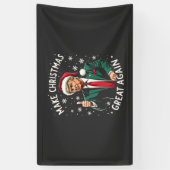 Maak Kerstmis weer geweldig, lelijke kersttrui Tru Spandoek (Verticaal)