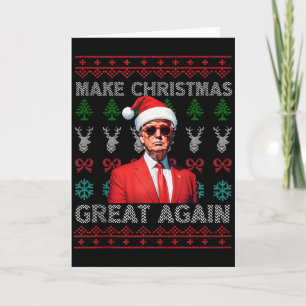 Maak Kerstmis weer geweldig Trump Kerstmis Grappig Kaart