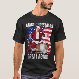 Maak Kerstmis weer geweldig Trump Pyjama's Lelijke T-shirt