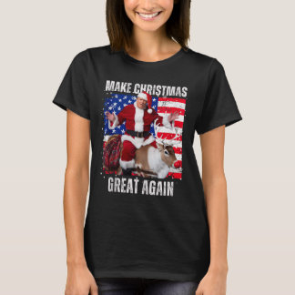 Maak Kerstmis weer geweldig Trump Pyjama's Lelijke T-shirt