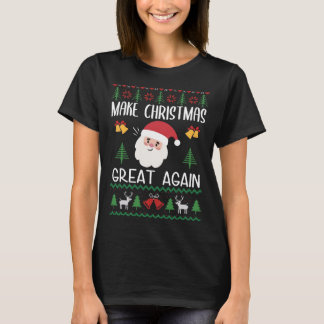 Maak Kerstmis weer geweldig Xmas Grappig Trump Pyj T-shirt