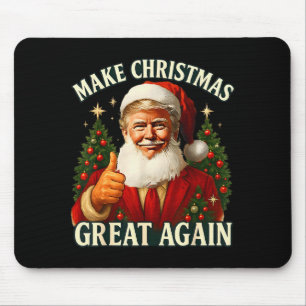 Maak Kerstmis weer geweldig Xmas Grappige Kerstman Muismat