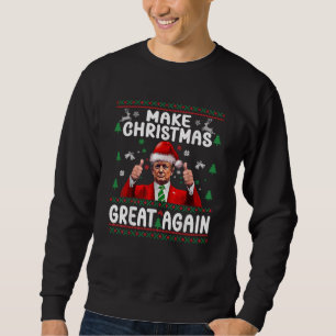 Maak Kerstmis weer geweldig Xmas Grappige Trump Py Trui