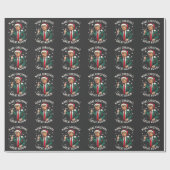 Maak Kerstmis weer Groot Amerikaans Horrelijk Kers Cadeaupapier (Vlak)