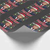 Maak Kerstmis weer Groot Lelijke Kersttrui trump Cadeaupapier (Hoek)