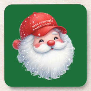 Maak Kerstmis weer Groot Maga GOP Kerstman Bier Onderzetter