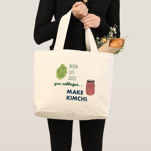 Maak Kimchi! Grote Tote Bag (Voorkant (product))