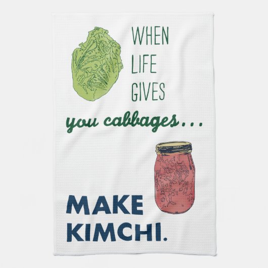 Maak Kimchi! Theedoek (Verticaal)