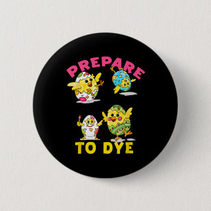 Maak klaar om grappige Pasen eierkuikens Kleurrijk Ronde Button 5,7 Cm
