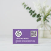 Maak Klant VIP Korting Verpakkings QR-codes Informatiekaartje (Staand voorkant)