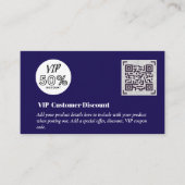 Maak Klant VIP Korting Verpakkings QR-codes Informatiekaartje (Voorkant)