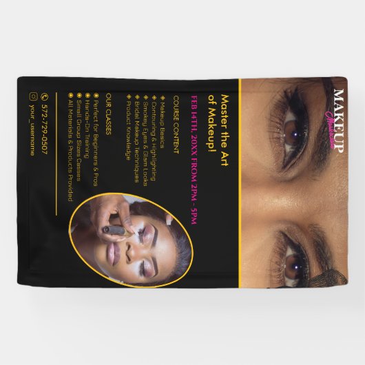 Maak klas bewerkbare banner (Horizontaal)