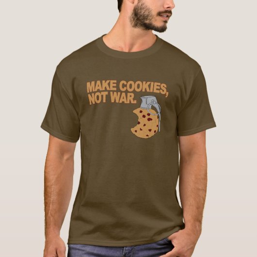 Maak koekjes, geen oorlog t-shirt (Voorkant)