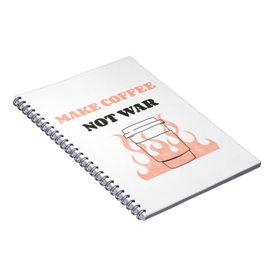 Maak koffie geen oorlog notitieboek (Rechterzijde)