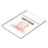 Maak koffie geen oorlog notitieboek (Linkerzijde)