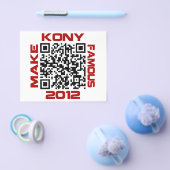 Maak Kony beroemd 2012 Video QR Code Joseph Kony Flyer (Enkel)