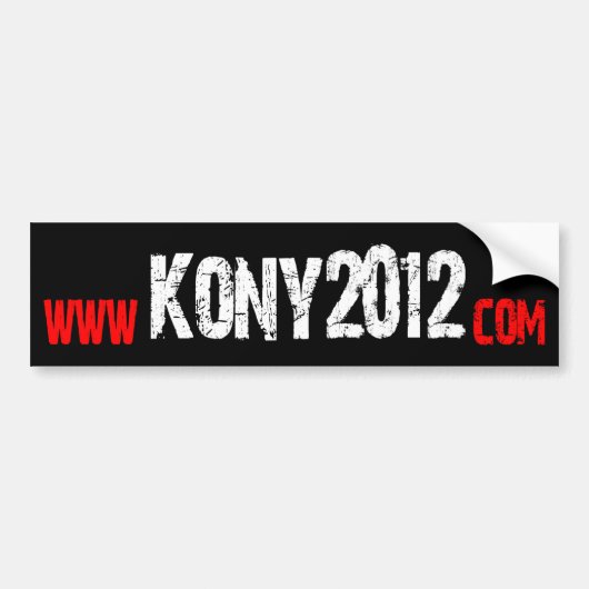 Maak Kony beroemd - Kony 2012 Bumpersticker (Voorkant)