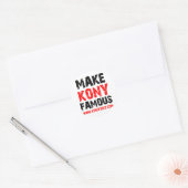Maak Kony beroemd - Kony 2012 Ronde Sticker (Envelop)