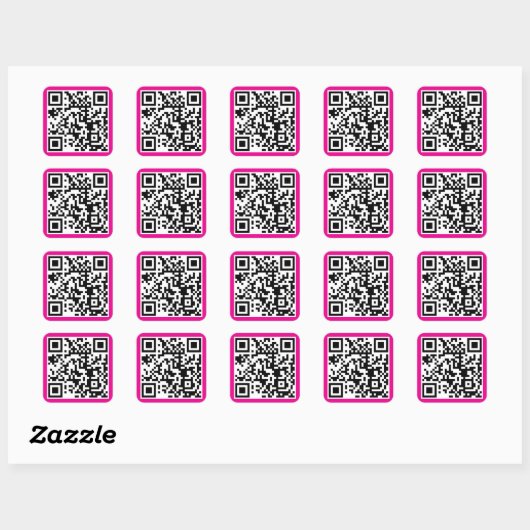 Maak Koper Roest Aangepaste QR-code Websiteadres Vierkante Sticker (Vel)