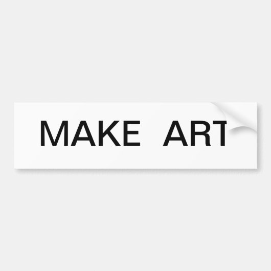 Maak kunst bumpersticker (Voorkant)