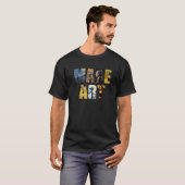 MAAK KUNST familie T-shirt (Voorkant volledig)