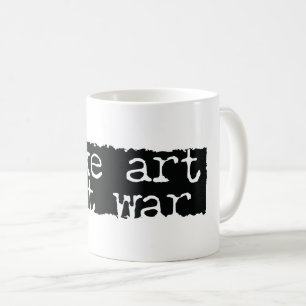 Maak kunst, geen oorlog koffiemok
