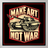 Maak kunst geen oorlog poster (Voorkant)