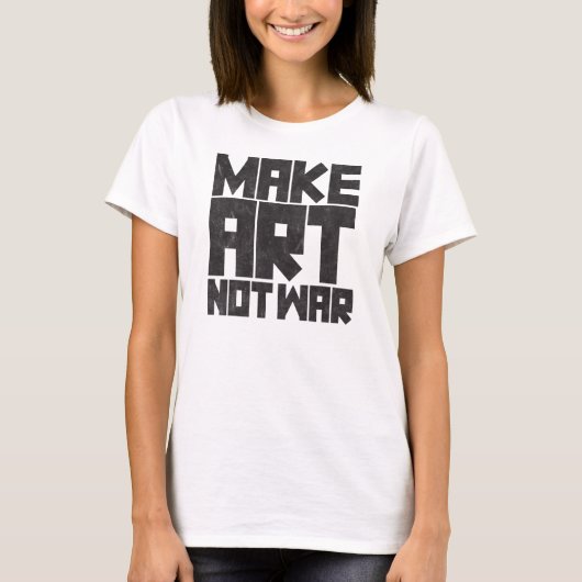 Maak kunst geen oorlog t-shirt (Voorkant)