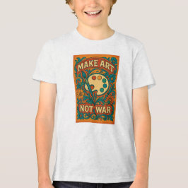 Maak kunst, geen oorlog Tri-Blend shirt