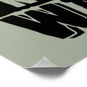 Maak kunst geen Wereld VredesPoster voor Kunstenaa Poster (Hoek)