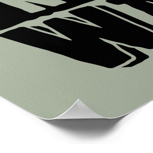 Maak kunst geen Wereld VredesPoster voor Kunstenaa Poster (Hoek)