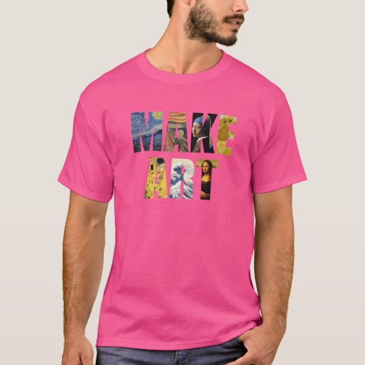 MAAK KUNST jongen T-shirt (Voorkant)