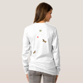 Maak kunst, maak kranen, huismuizen t-shirt (Achterkant volledig)