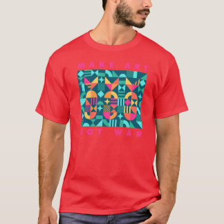Maak kunst niet oorlog jongen t-shirt