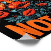 Maak kunst niet oorlog papavers groeien voor de vr poster (Hoek)