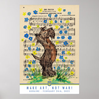 "Maak kunst" Poster 1