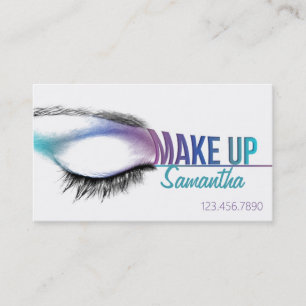 Maak kunstenaar visitekaartje Makeup kunstenaar