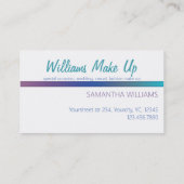 Maak kunstenaar visitekaartje Makeup kunstenaar (Achterkant)