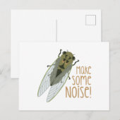 Maak lawaai! briefkaart (Voorkant / Achterkant)