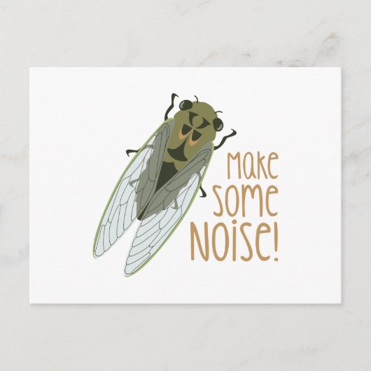 Maak lawaai! briefkaart (Voorkant)
