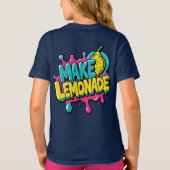 Maak Lemonade Neon Pop-Art Bubble Logo T-shirt (Achterkant)