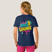 Maak Lemonade Neon Pop-Art Bubble Logo T-shirt (Achterkant volledig)
